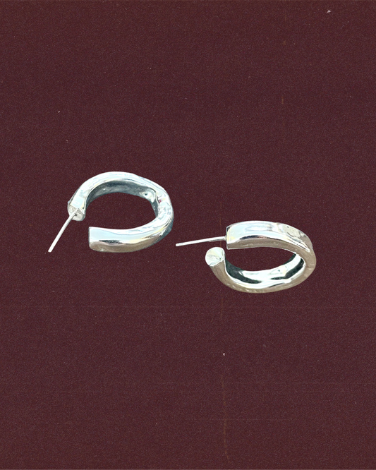 Sterling Silver Gordita Hoops