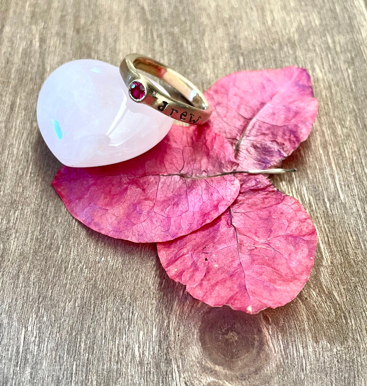 14k and ruby custom ring