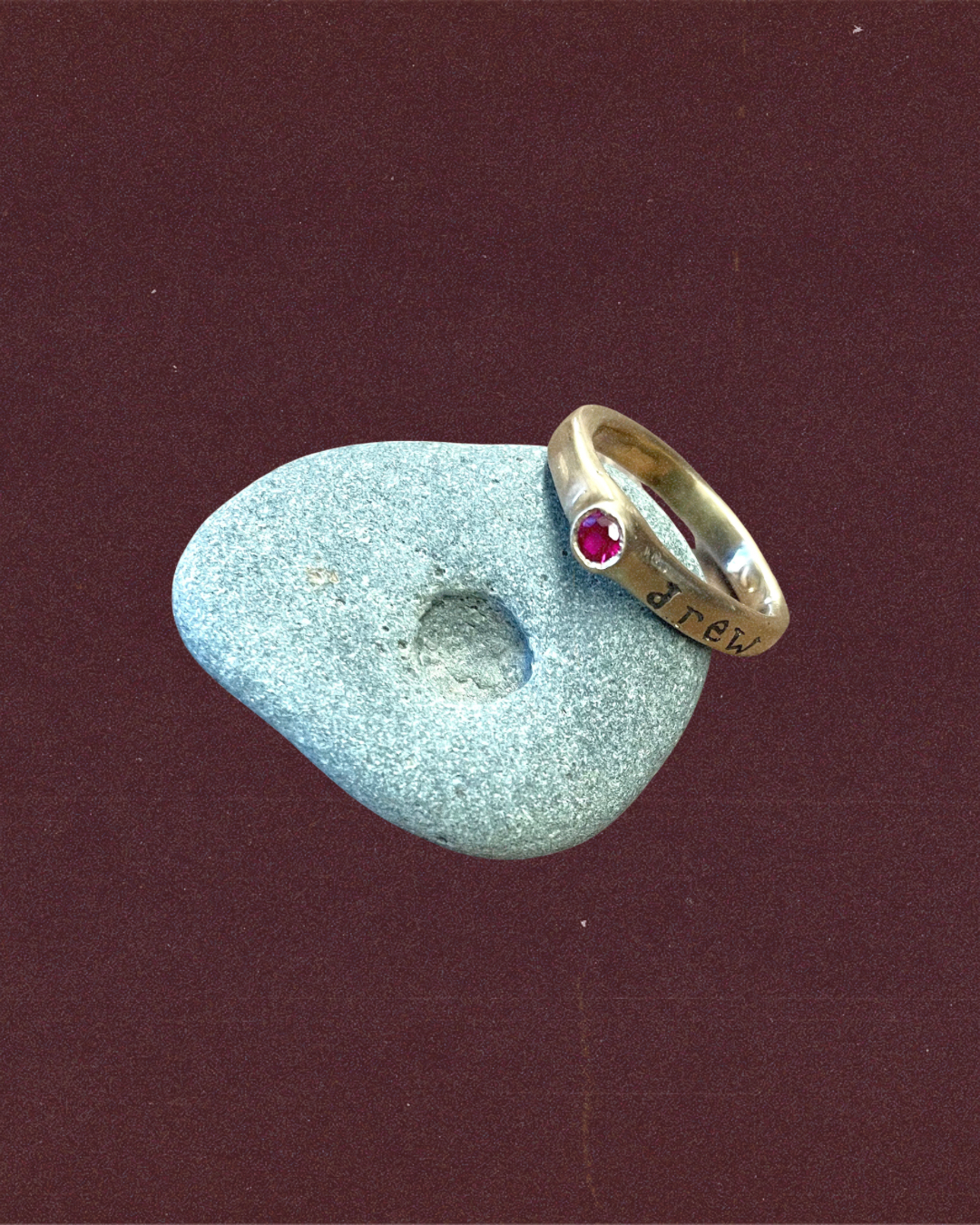 14k and ruby custom ring