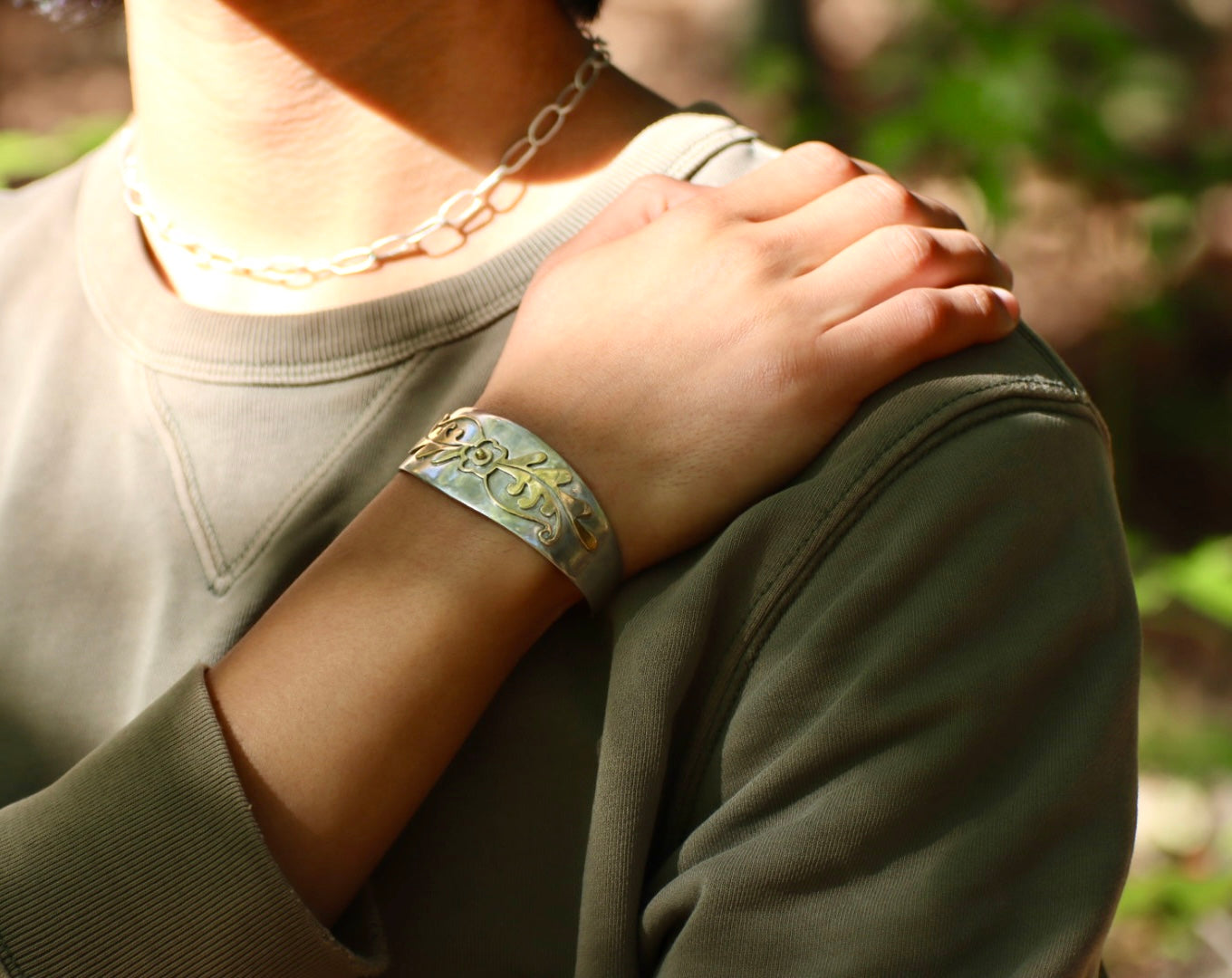 Mehndi Cuff Bracelet - Marisa McCarthy Jewelry