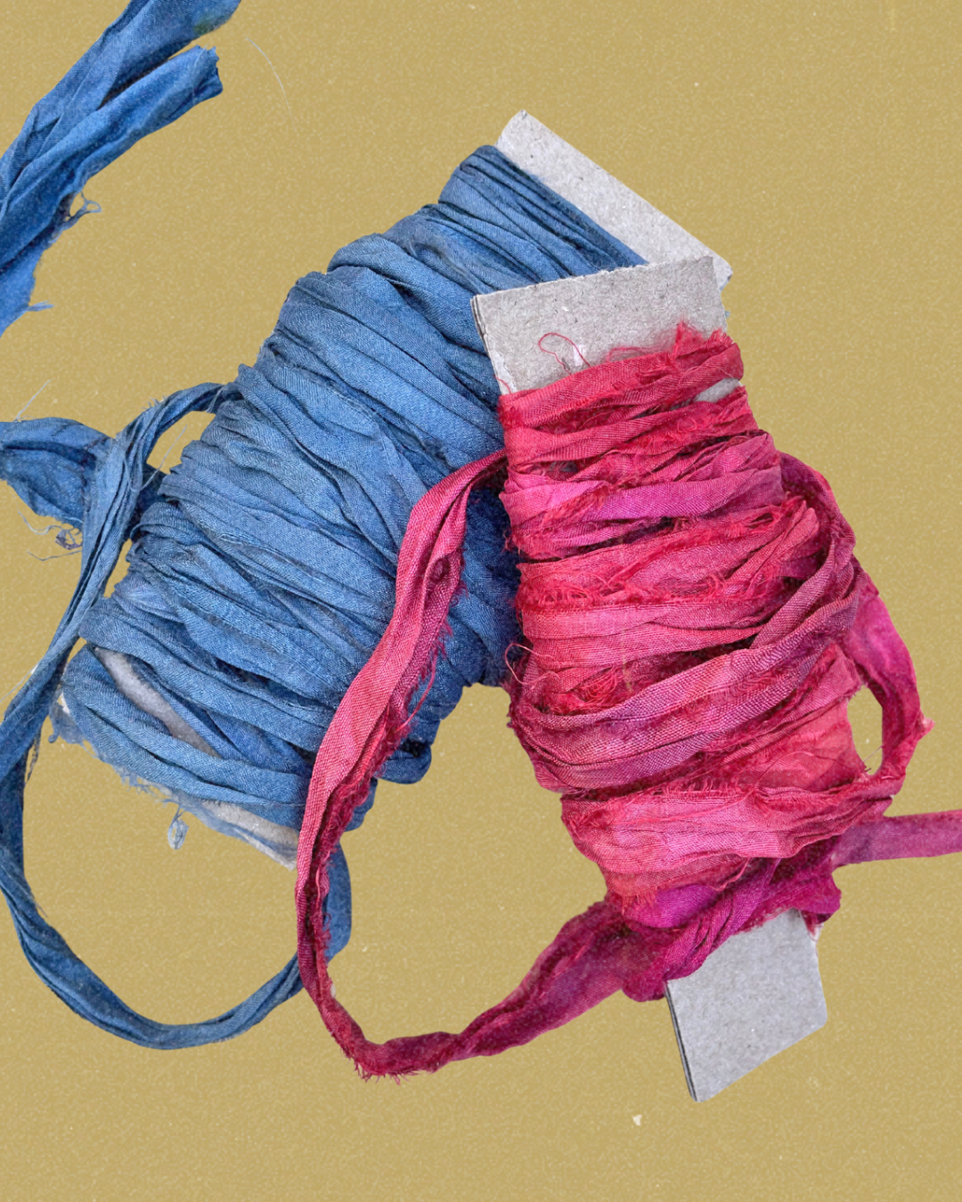 Upcycled Sari Silk Ribbon